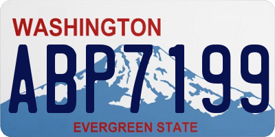 WA license plate ABP7199