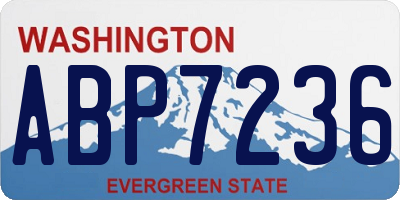 WA license plate ABP7236