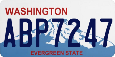 WA license plate ABP7247