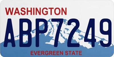 WA license plate ABP7249