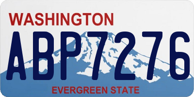 WA license plate ABP7276