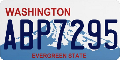 WA license plate ABP7295