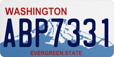 WA license plate ABP7331