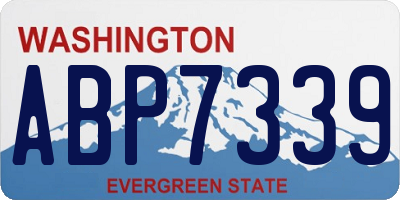 WA license plate ABP7339