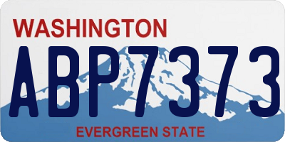 WA license plate ABP7373