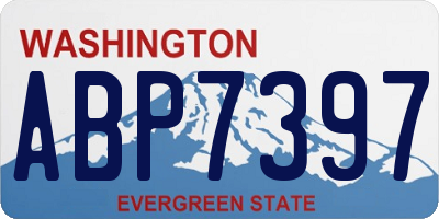 WA license plate ABP7397