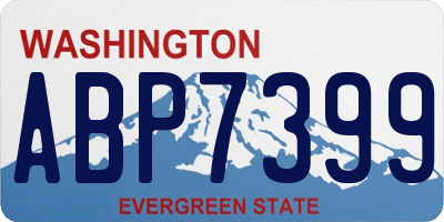 WA license plate ABP7399
