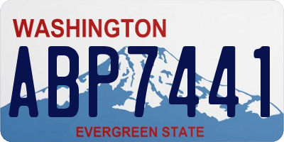 WA license plate ABP7441