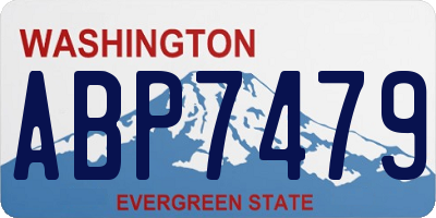 WA license plate ABP7479