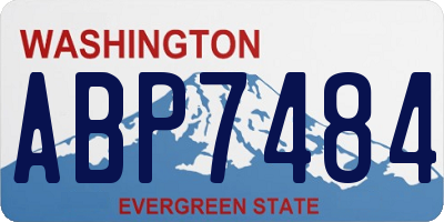 WA license plate ABP7484