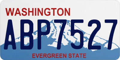 WA license plate ABP7527