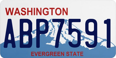 WA license plate ABP7591