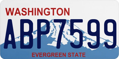WA license plate ABP7599