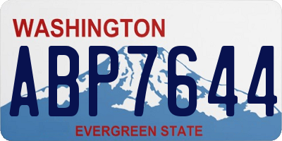 WA license plate ABP7644