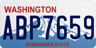 WA license plate ABP7659