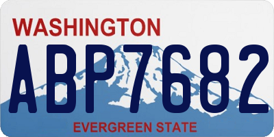 WA license plate ABP7682