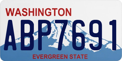 WA license plate ABP7691