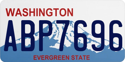 WA license plate ABP7696