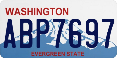 WA license plate ABP7697