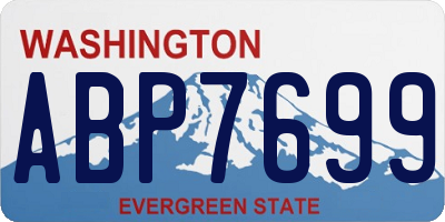 WA license plate ABP7699