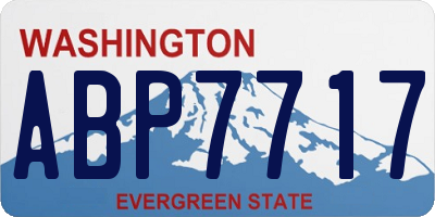 WA license plate ABP7717