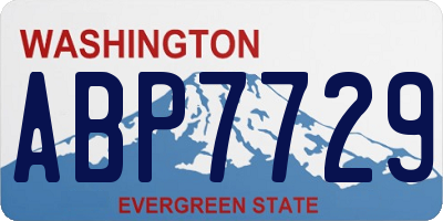 WA license plate ABP7729