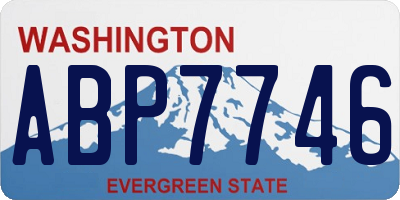 WA license plate ABP7746