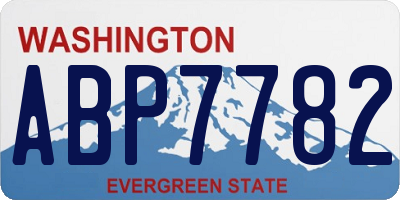 WA license plate ABP7782