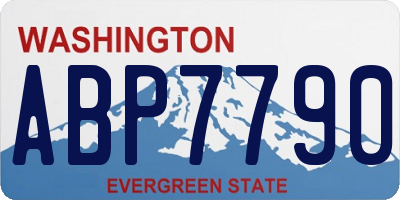 WA license plate ABP7790