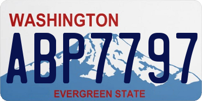 WA license plate ABP7797