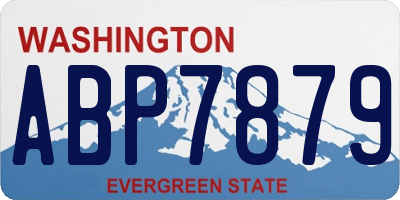 WA license plate ABP7879