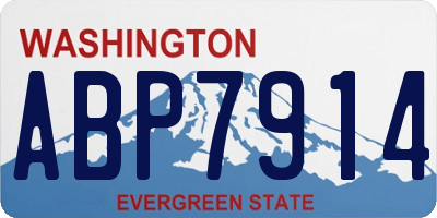 WA license plate ABP7914