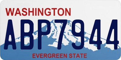 WA license plate ABP7944