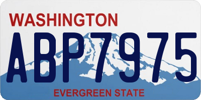 WA license plate ABP7975