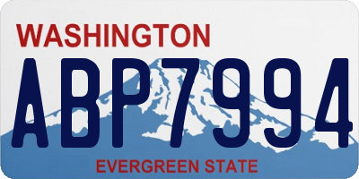 WA license plate ABP7994