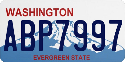 WA license plate ABP7997