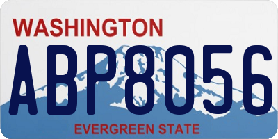 WA license plate ABP8056