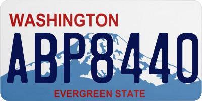 WA license plate ABP8440