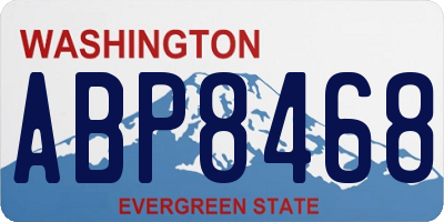 WA license plate ABP8468