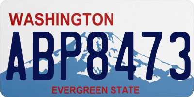 WA license plate ABP8473