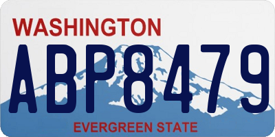 WA license plate ABP8479