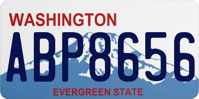 WA license plate ABP8656