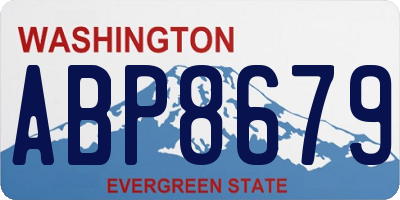 WA license plate ABP8679