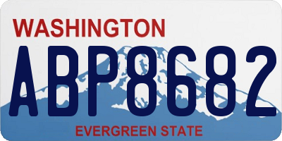 WA license plate ABP8682