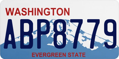 WA license plate ABP8779