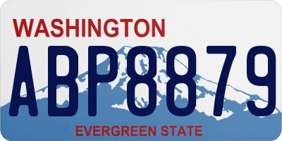 WA license plate ABP8879