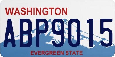 WA license plate ABP9015