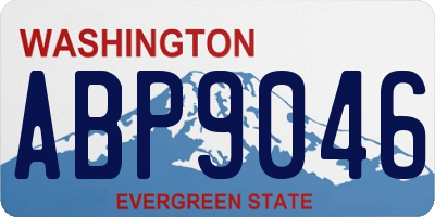 WA license plate ABP9046
