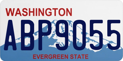 WA license plate ABP9055