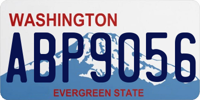 WA license plate ABP9056